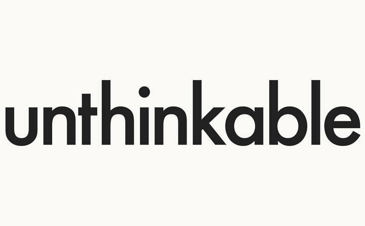 Unthinkable logo designed by Fitzroy and Finn