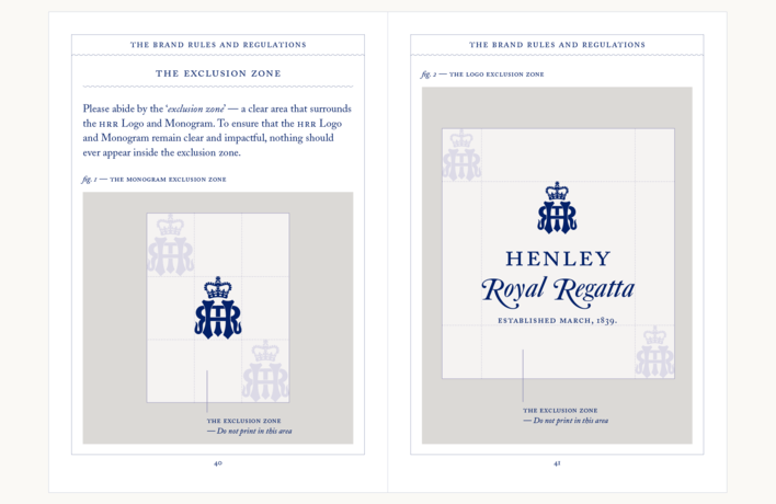 Henley Royal Regatta Style Guide designed by Fitzroy and Finn