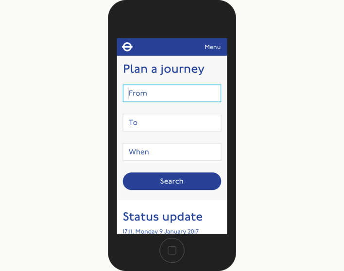 TfL Plan Your Journey On Mobile