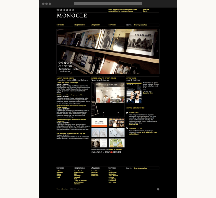 Monocle website