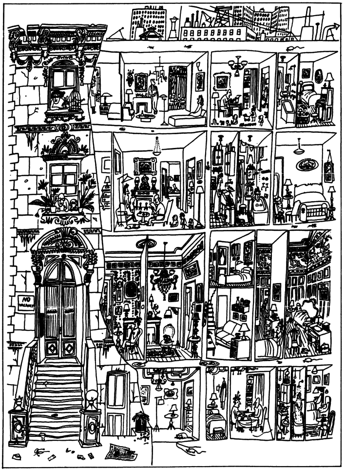  Saul Steinberg, The Art Of Living (1949)