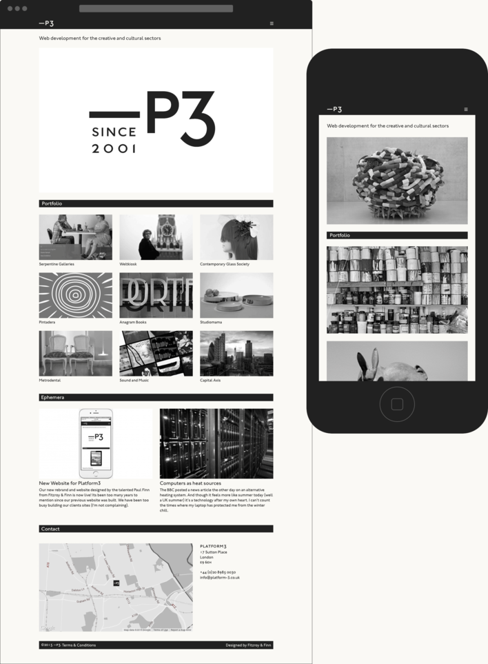Platform3 website Platform3 website