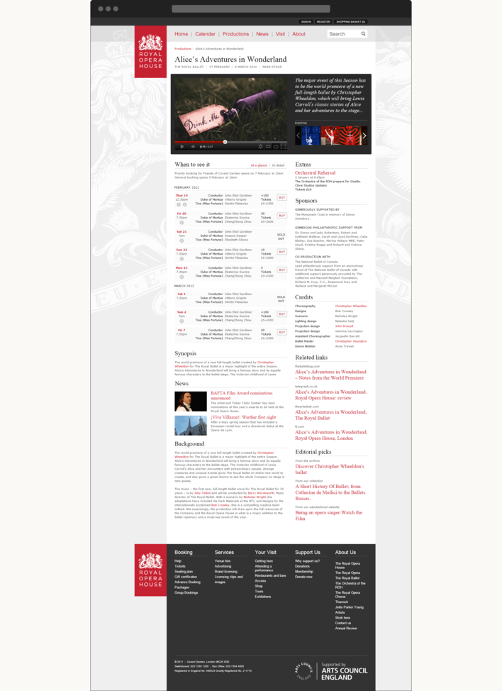Royal Opera House website
