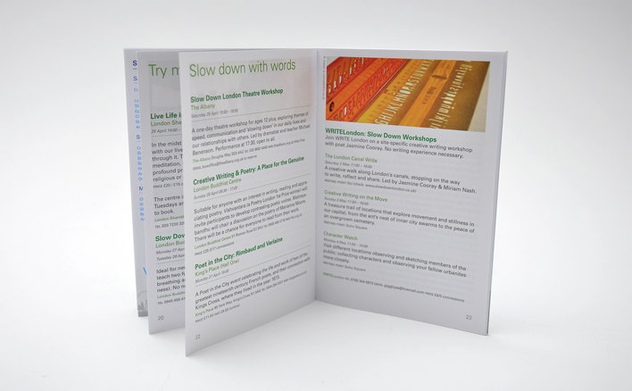 Slow Down London designed by Fitzroy and Finn