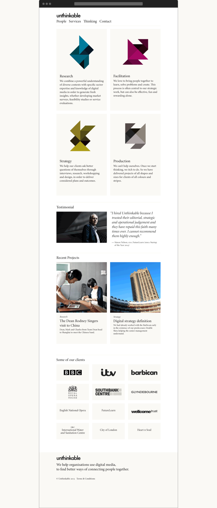 Unthinkable website Unthinkable website