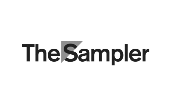 The Sampler logo designed by Fitzroy and Finn
