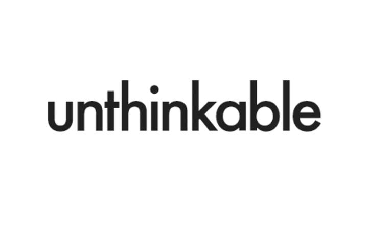 Unthinkable logo designed by Fitzroy and Finn